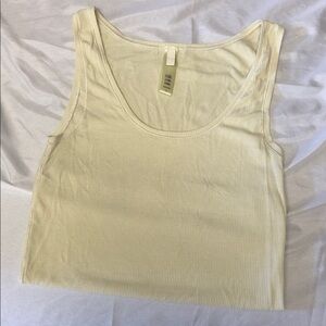 SKIMS Light Cream Ribbed Tank Top
